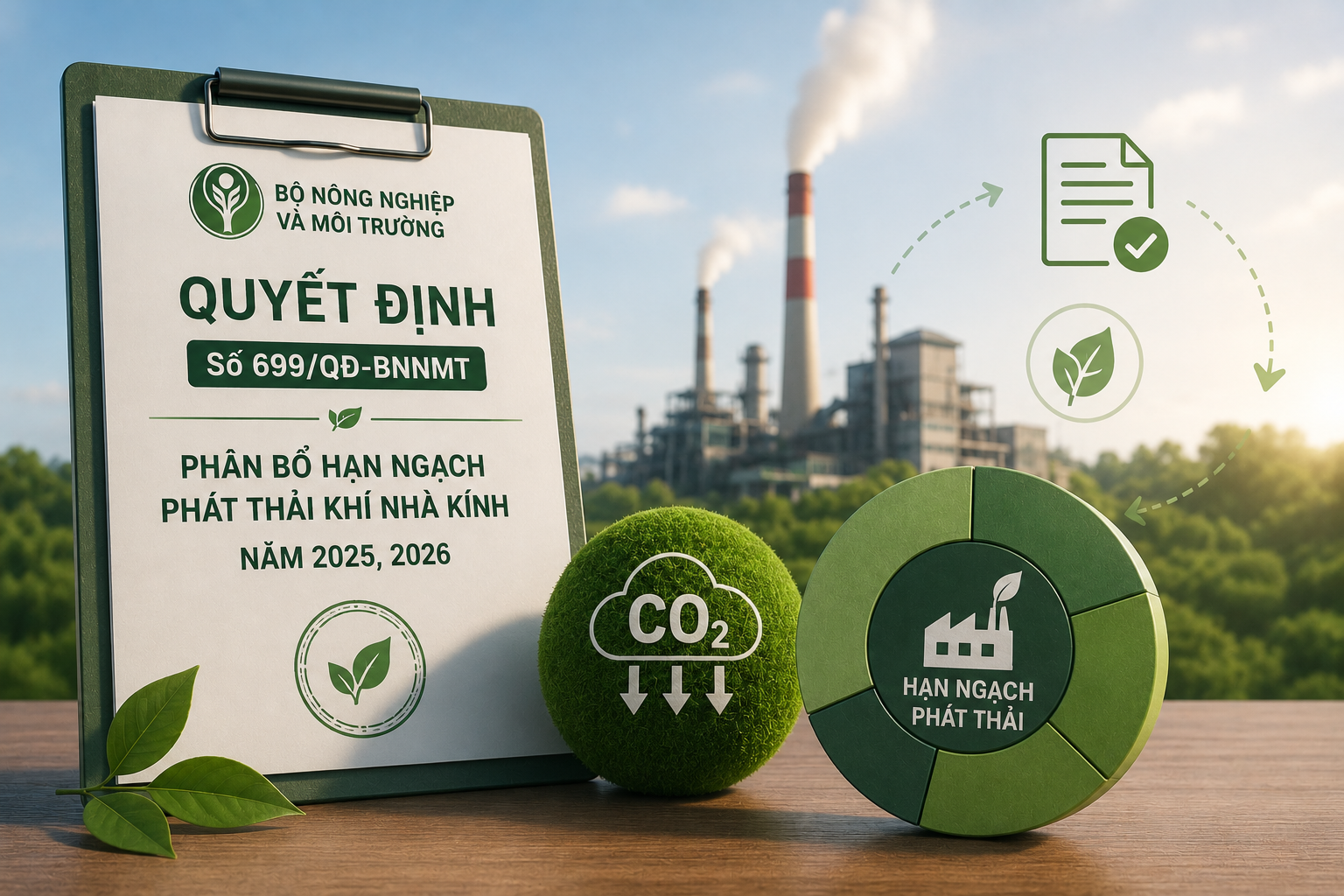 Bộ Nông nghiệp và Môi trường thực hiện phân bổ hạn ngạch phát thải cụ thể cho các cơ sở